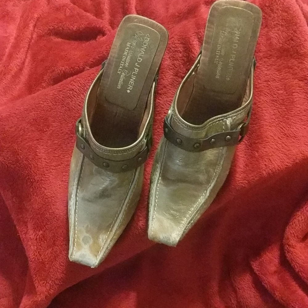 Donald Pilner Charro animal hair mules